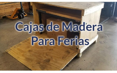 Cajas de Madera Para Ferias y Muestras Comerciales