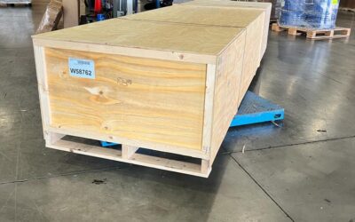 Embalajes de madera para transporte o almacenaje.