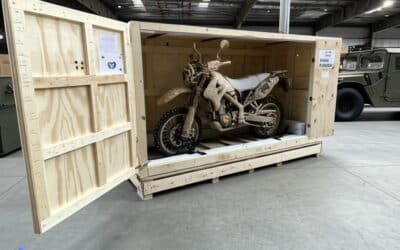 ¿Cómo exportar motos desde Miami sin un solo rasguño? embalajes Blindados ISPM-15 a Domicilio.